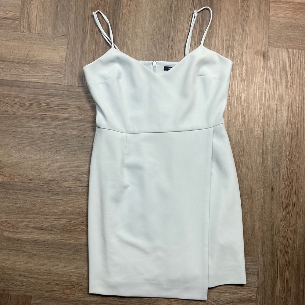 French Connection Whisper Envelope Mini Dress Womens 8‎ Light Blue Classic Party